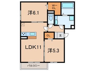 D-room昆陽北の物件間取画像